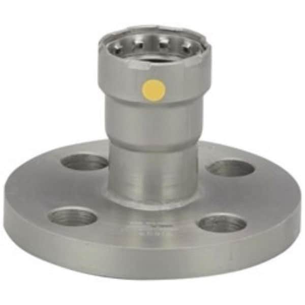 Escenografia 1 x 1 in. Press x Flange Fitting Adapter, 4 Bolt - MegaPressG, Black Steel ES2940351 - main